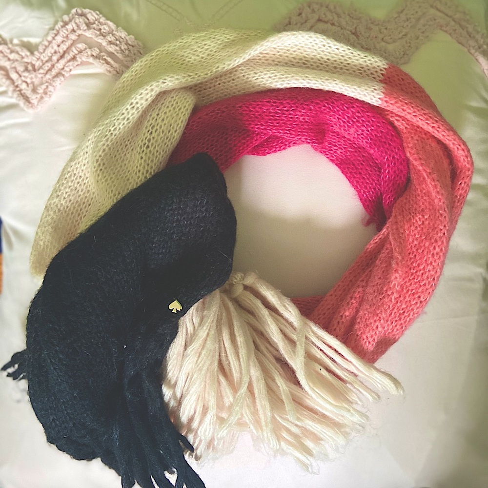 Kate Spade ♠️ Color Block Scarf 🧣